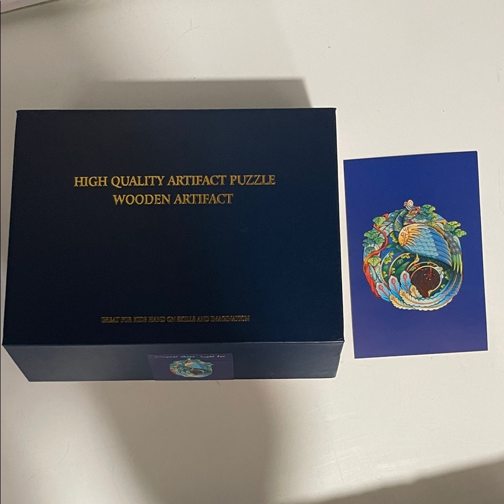 Wooden 300 piece puzzle peacock